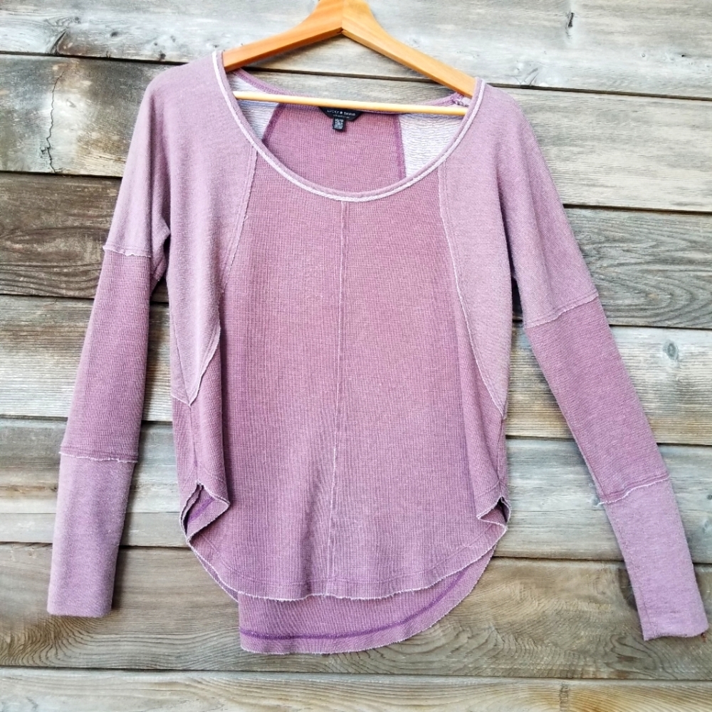 Lucky Brand XS Rose Patchwork Tee